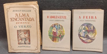LOTE DE 3 LIVROS DA AUTORIA DE ROMAIN ROLLAND