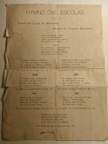 HYMNO DAS ESCOLAS