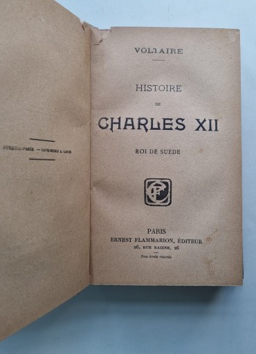 HISTOIRE DE CHARLES XII ROI DE SUEDE