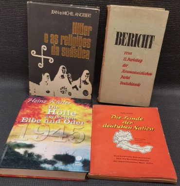 Lote de livros sobre Hitler e a Alemanha 