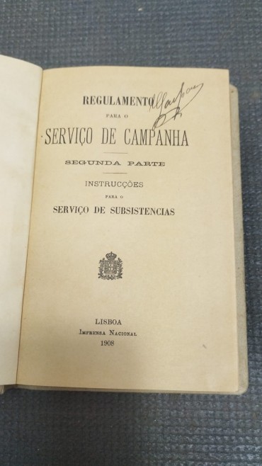 Regulamento para o serviço de campanha