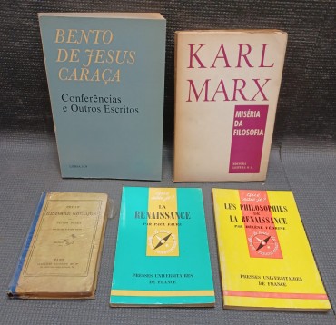 Lote de 5 livros de assuntos diversos