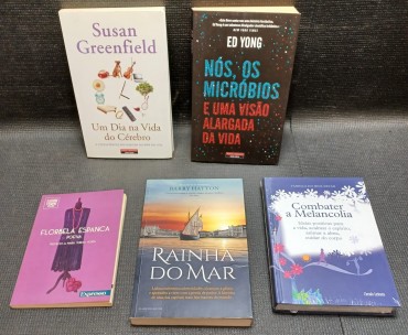 Lote de 5 livros de assuntos diversos