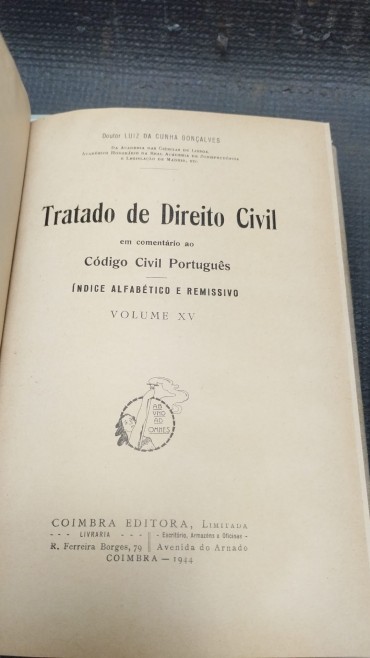 Tratado de direito civil em comentário ao Código Civil Português 