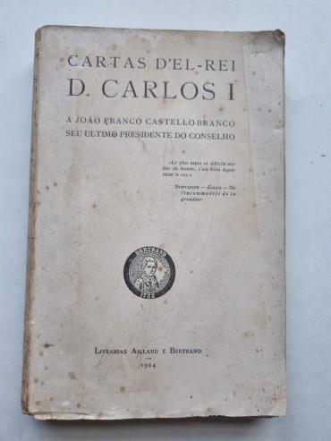 CARTAS D`EL-REI D. CARLOS I