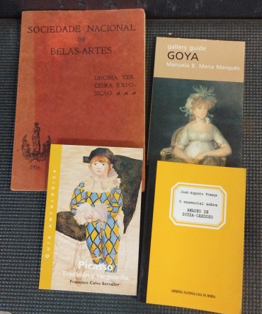 Lote diverso de livros sobre arte 