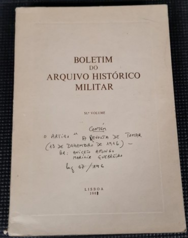 «Boletim do Arquivo Histórico Militar»