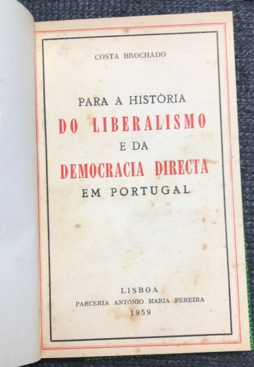 «Para a História do Liberalismo em Portugal» 