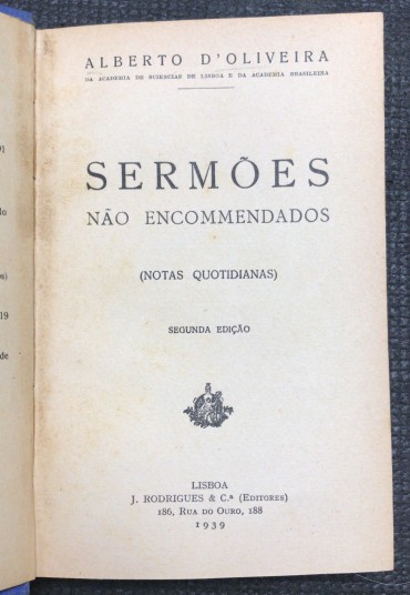 «Sermões Não Encommendados»