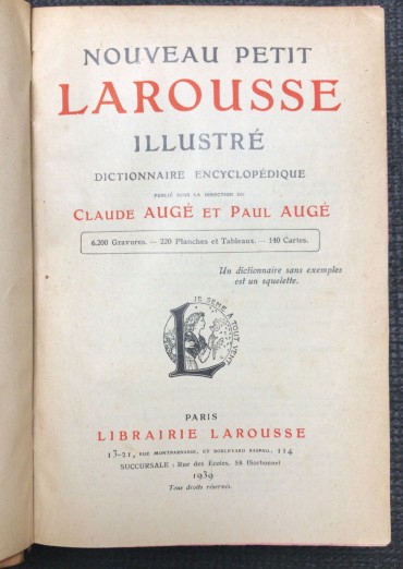 «Nouveau Petit Larousse - Illustré» 