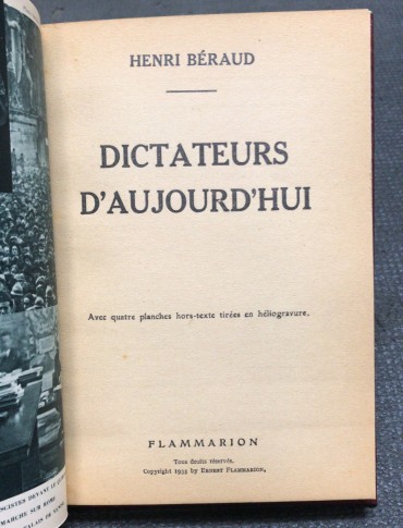«Dictateurs D'Aujourd-Hui»