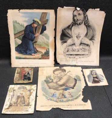 Lote de gravuras religiosas 