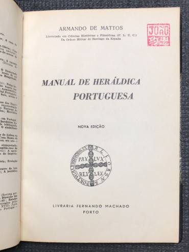 «Manual de Heráldica Portuguesa»