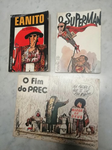 Três livros de caricaturas - AUGUSTO CID