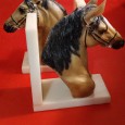 Par de cerra-livros «Cabeças de cavalo»