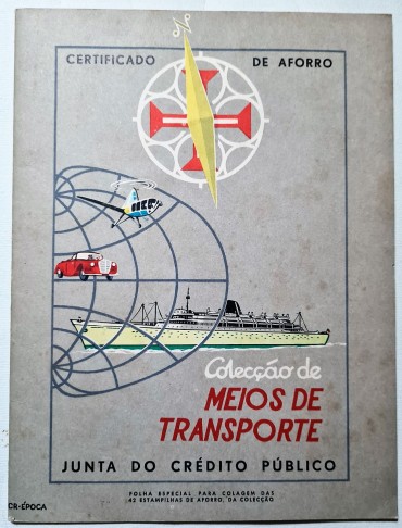 CERTIFICADO DE AFORRO COLECÇÃO DE MEIOS DE TRANSPORTE