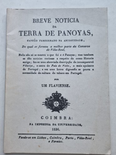 BREVE NOTICIA DA TERRA DE PANOYAS