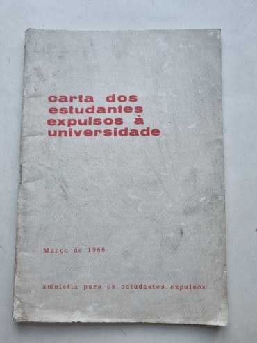 CARTA DOS ESTUDANTES EXPULSOS À UNIVERSIDADE