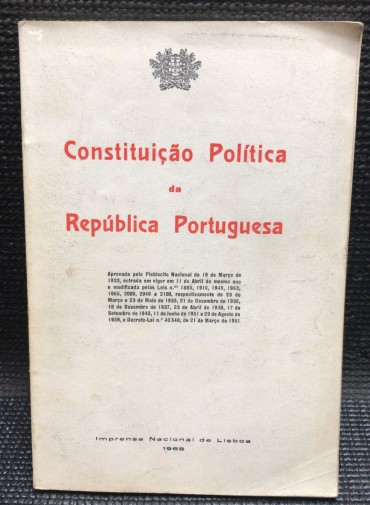 «Constituição Política da República Portuguesa»