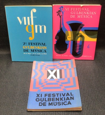 «Programas do Festival Gulbenkian de Música 1962, 1963, 1967»