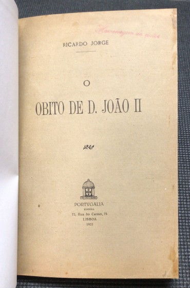 «O Óbito de D. João II»