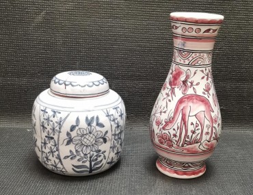 Jarra e pote com tampa