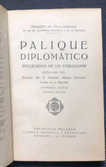 «Palique Diplomático»
