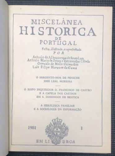 «Miscelânea Histórica de Porrtugal»