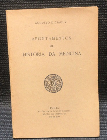 «Apontamentos de História da Medicina»