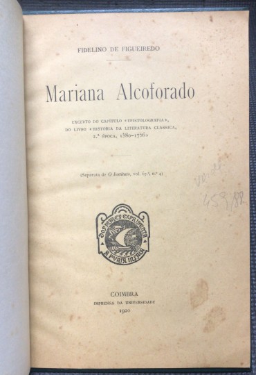 «Mariana Alcoforado» 