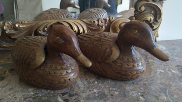 Par de caixas «pato»