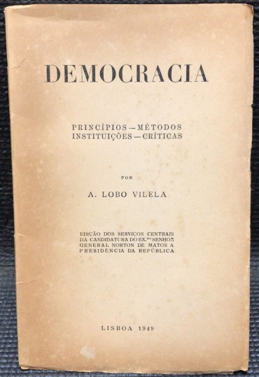 «Democracia - Princípios, Métodos, Instituições e Críticas»