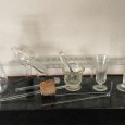 Lote de utensílios de farmácia