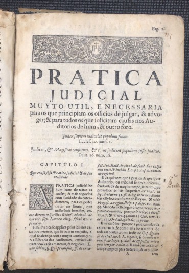 «Pratica Judicial - 1712»