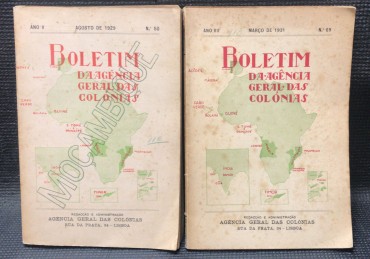 «Lote 2 Boletins da Agência Geral das Colónias»