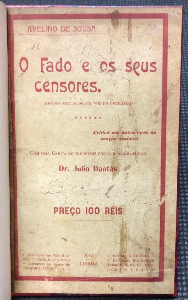 «O Fado e os Seus Censores»