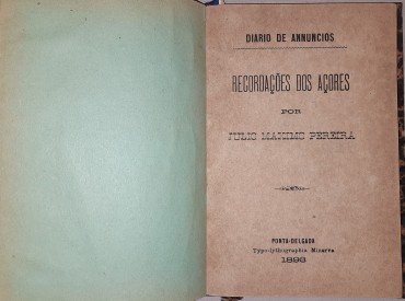 Diario de Annuncios - Recordações dos Açores	