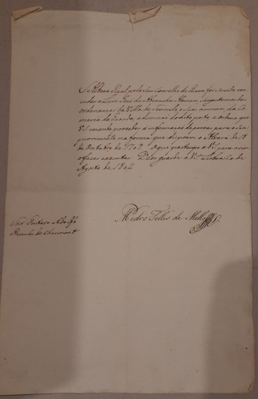 Três (3) Manuscritos do Séc. XVIII e XIX