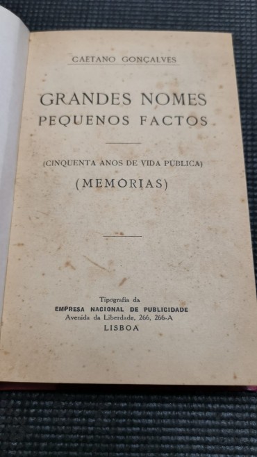GRANDES NOMES PEQUENOS FACTOS