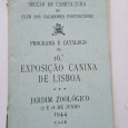 PROGRAMA E CATÁLOGO DA 16ª EXPOSIÇÃO CANINA DE LISBOA