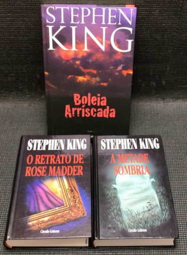 «Lote 3 Livros Stephen King»