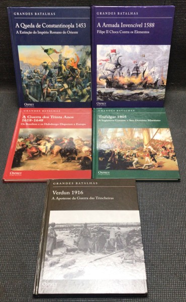 «Lote 5 Livros Grandes Batalhas»