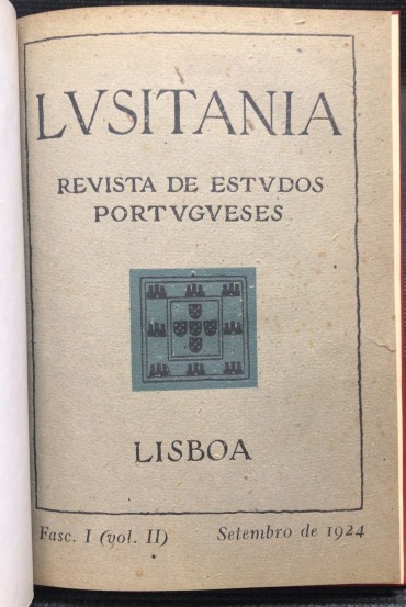 «Lvsitania - Revista de Estvdos Portvgveses»