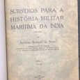«Subsídios Para a História Militar Marítima da Índia I» 