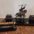 Base de tinteiro e calendário de secretária 