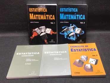 «Lote Livros de Estatística» 