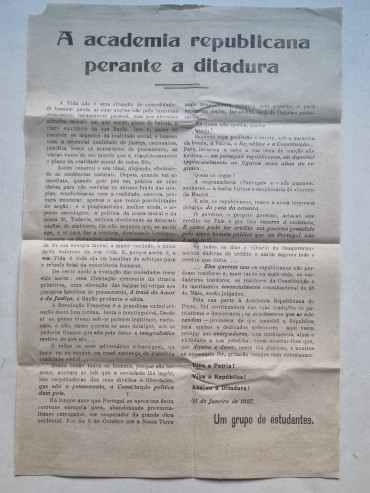 MANIFESTO REPUBLICANO