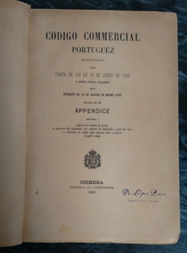 CODIGO COMMERCIAL PORTUGUEZ