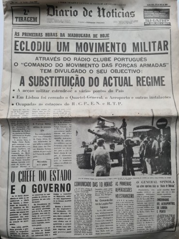 NÚMERO DIÁRIO NOTICIAS 25.04.1974
