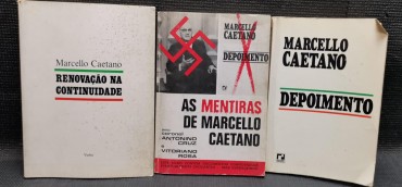 «Lote de e sobre Marcello Caetano 3 Livros» 